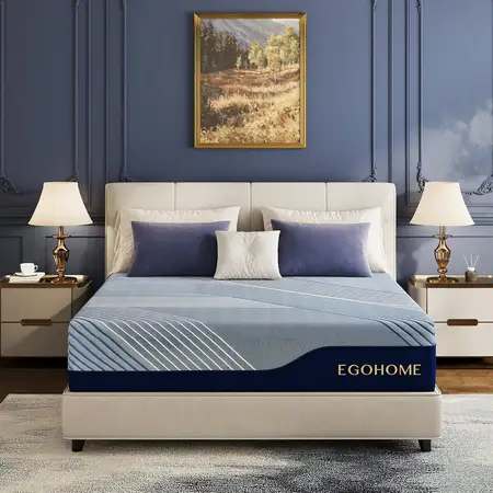 14 Inches King Size Mattress Copper Gel Memory Foam Mattress