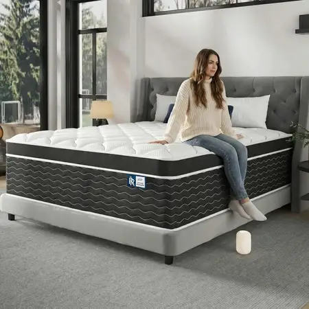 Hybrid Queen Size Mattress with Cooling-Gel Foam